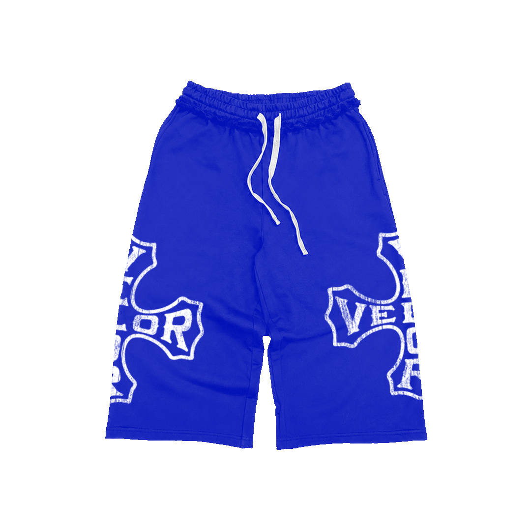 VLR BLUE 3/4 SHORTS