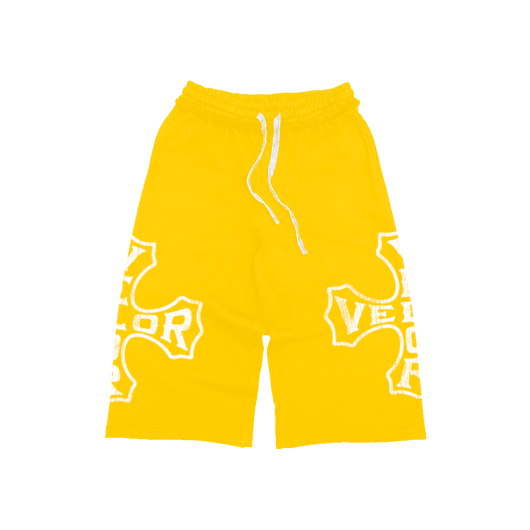 VLR YELLOW 3/4 SHORTS