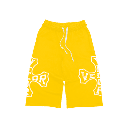 VLR YELLOW 3/4 SHORTS