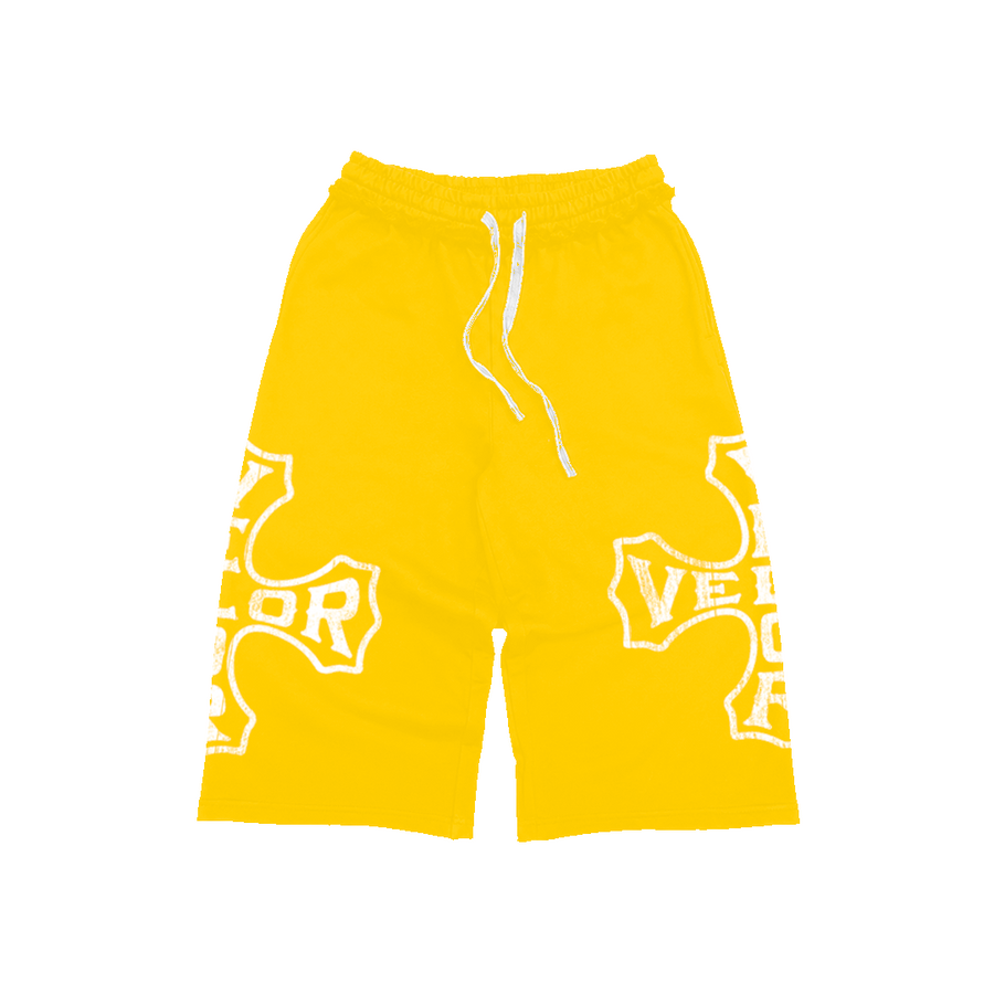 VLR YELLOW 3/4 SHORTS